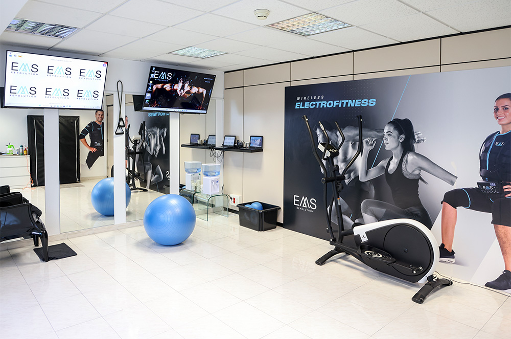 Sala d’entrenaments d’EMS Revolution Andorra, a la capital del país