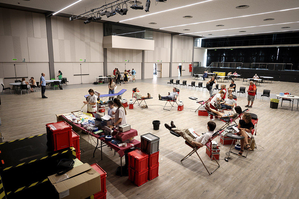 Donació de sang al prat del roure