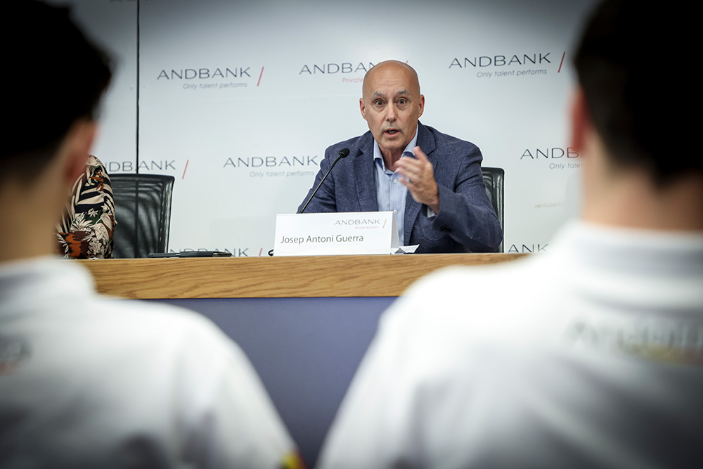 Maria Suarez a la roda de premsa dels FOJE de Maribor 2023