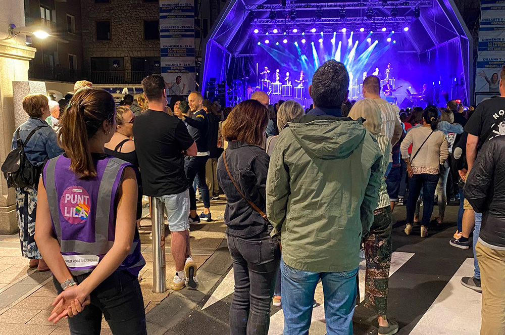 Punt lila a les festes major