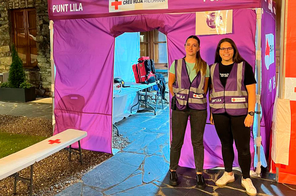 Punt lila a les festes major