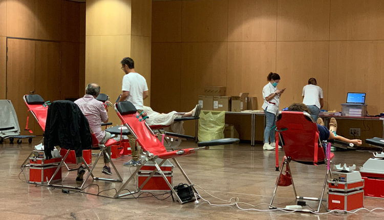 Campanya de donació de sang de la creu roja andorrana