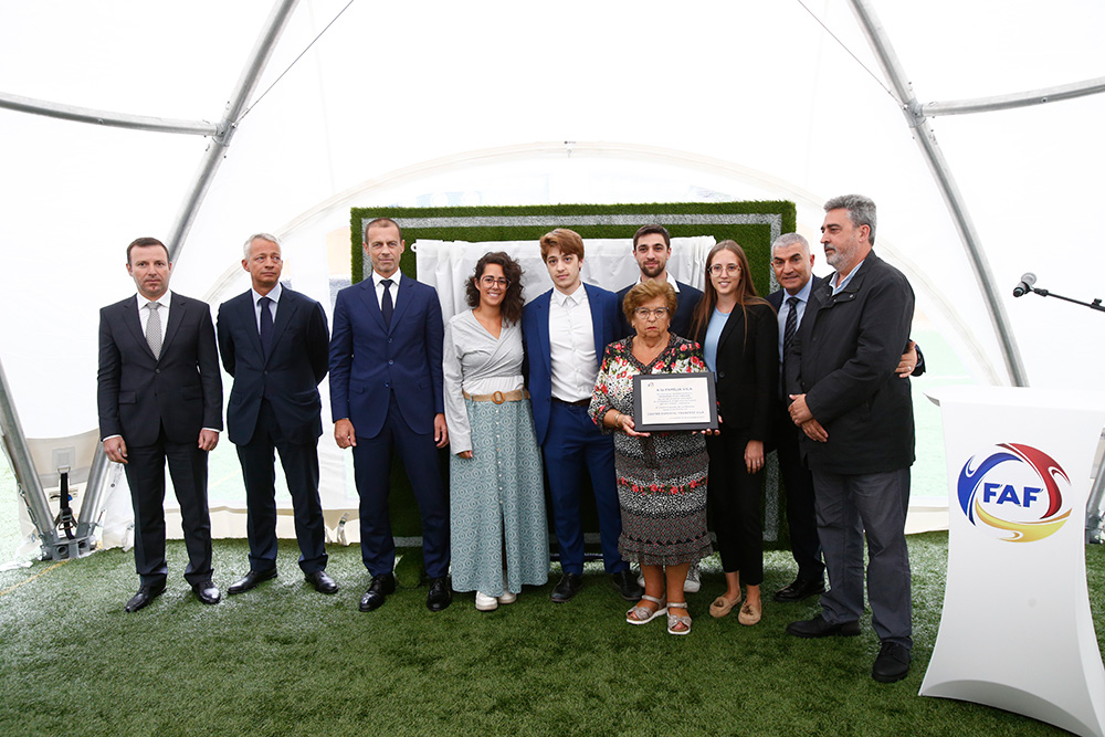 Aleksander Čeferin, president de la UEFA, visita Andorra