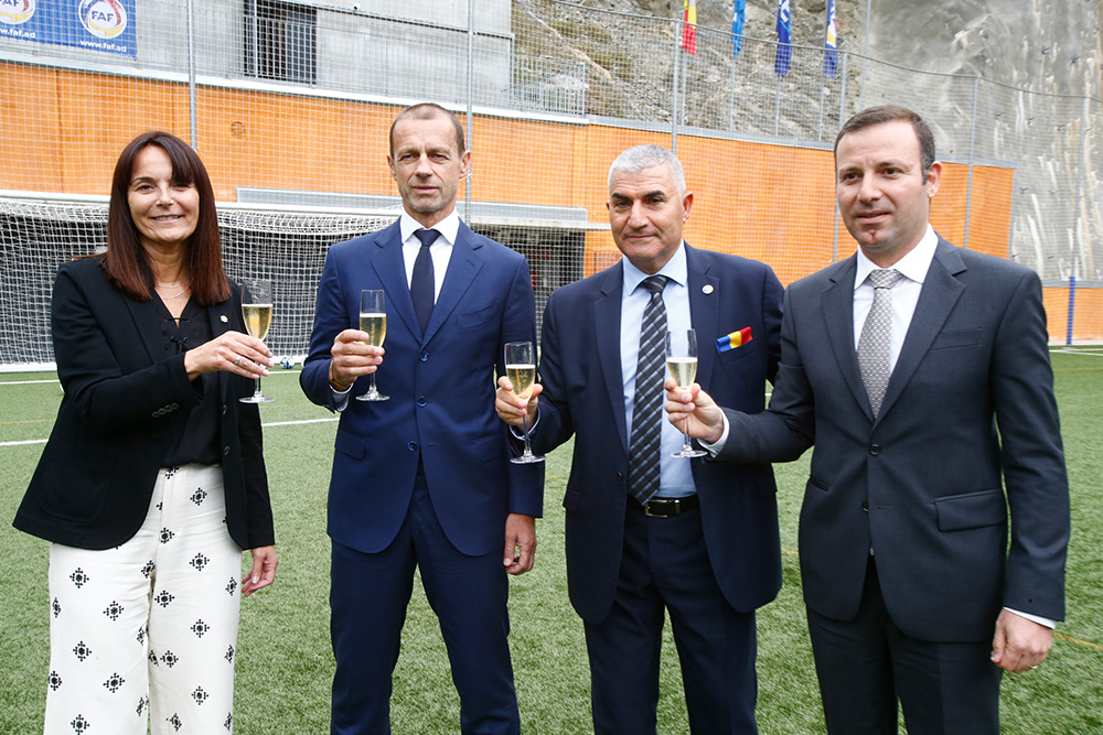 Aleksander Čeferin, president de la UEFA, visita Andorra