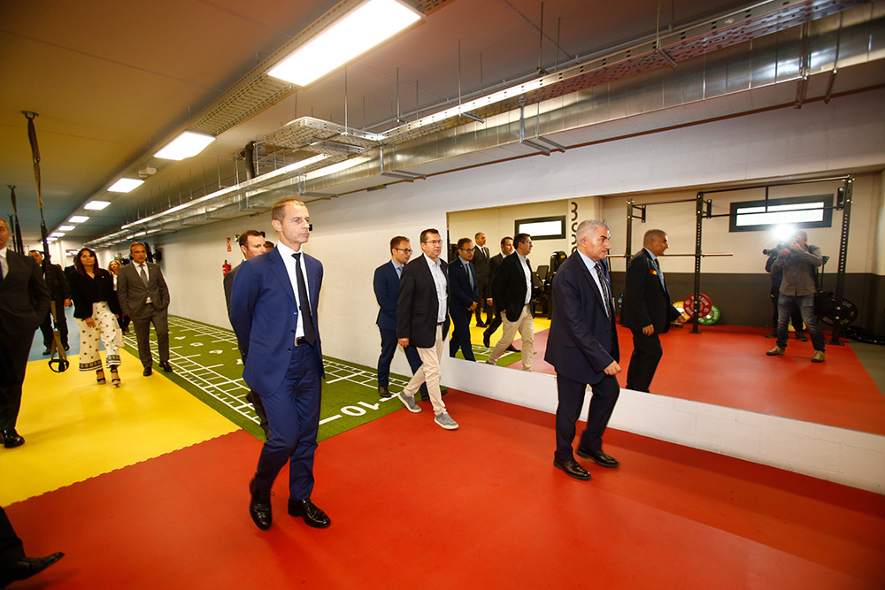 Aleksander Čeferin, president de la UEFA, visita Andorra