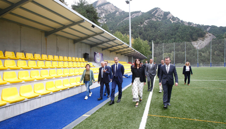 Aleksander Čeferin, president de la UEFA, visita Andorra